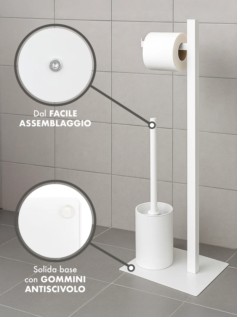 Piantana Portarotolo e Scopino WC il Gruppone