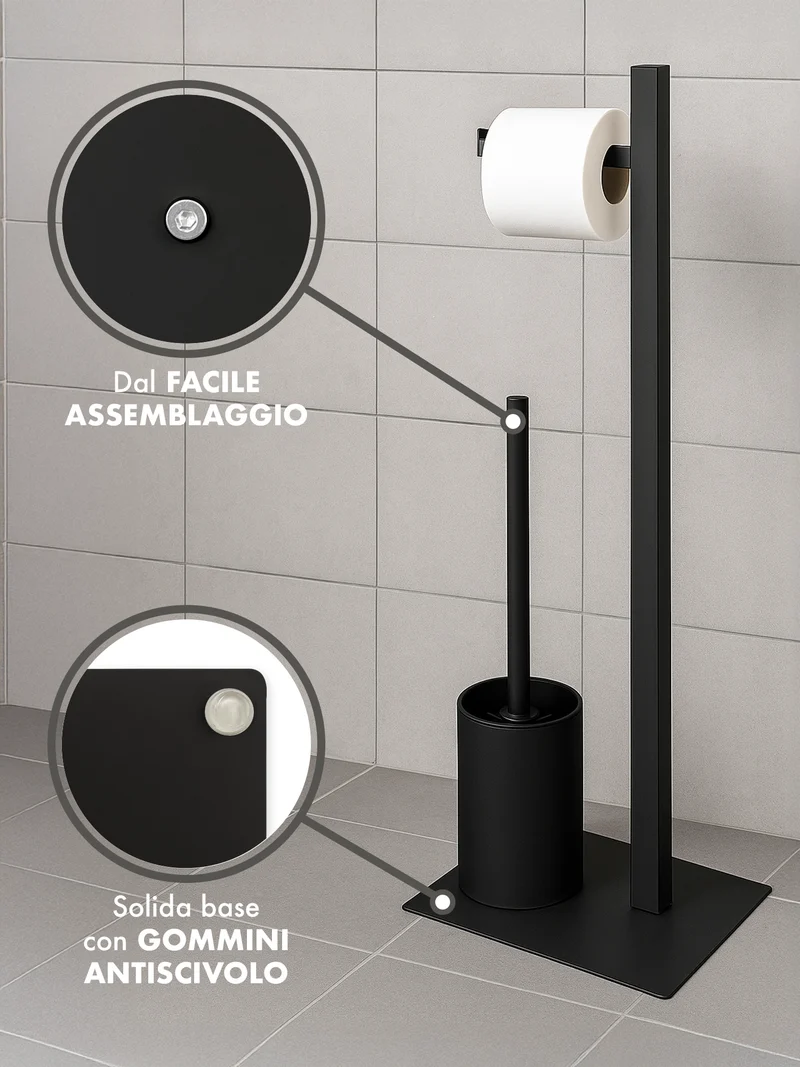 Piantana Portarotolo e Scopino WC il Gruppone