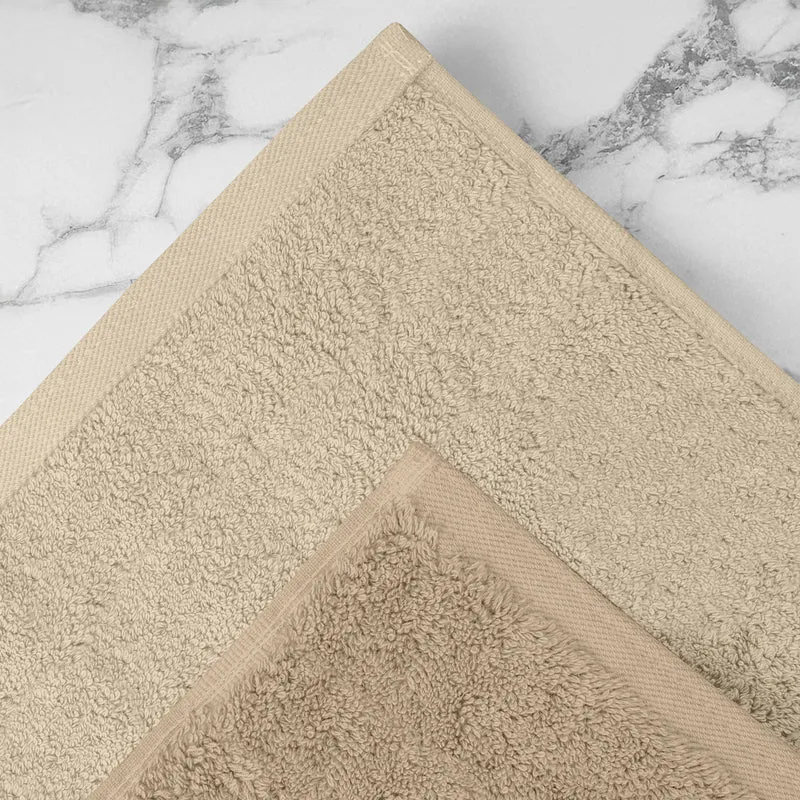 Set Asciugamani Bagno 6 Pezzi in Spugna di Cotone Morbidi Bicolore Il Gruppone