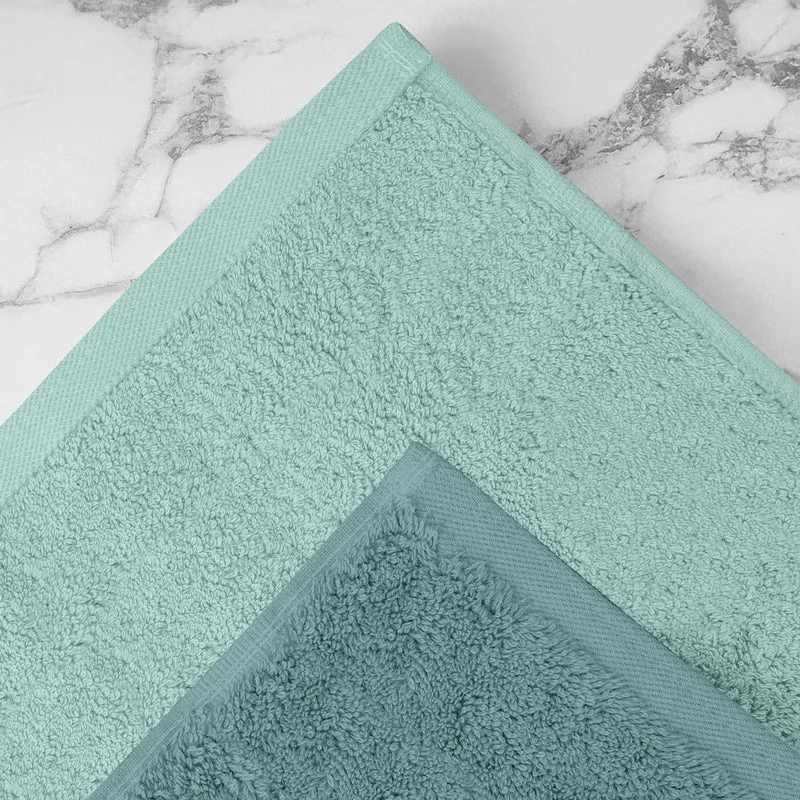 Set Asciugamani Bagno 6 Pezzi in Spugna di Cotone Morbidi Bicolore Il Gruppone