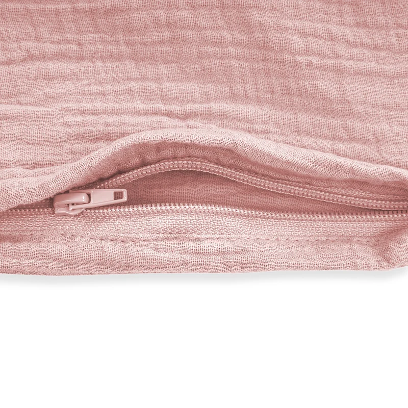 Bettwäsche aus Baumwollmusselin, Dusty Rose