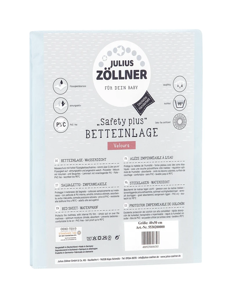 Wasserdichte Betteinlage "Safety Plus"
