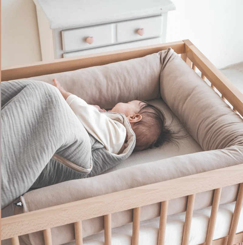 Musselin Babyschlafsack, Grau