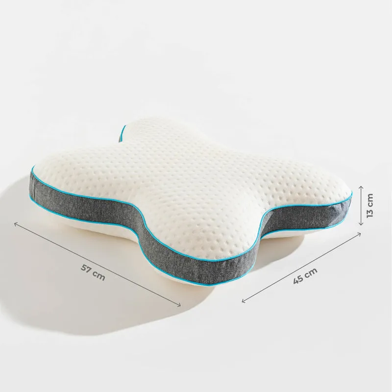 Cuscino Cervicale Ergonomico in Memory Foam a Forma di Farfalla con Rivestimento Sfoderabile Il Gruppone