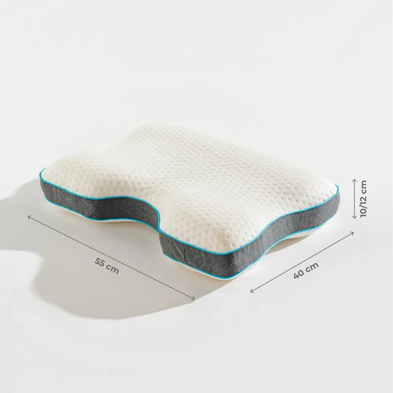 Cuscino Antirussamento Ergonomico in Memory Foam con Federa Traspirante Rimovibile Il Gruppone