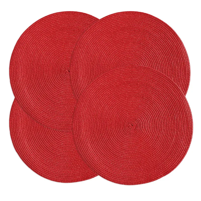 Set 4 Sottopiatti Natalizi Rotondi Ø38 cm Eleganti per Decorare la Tavola Il Gruppone