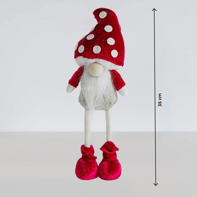 Set 3 Gnomi Natalizi Fungo Rosso Bianco Il Gruppone