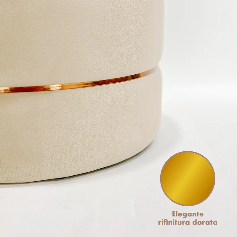 Coppia Pouf Poggiapiedi in Velluto 4 Colori Il Gruppone