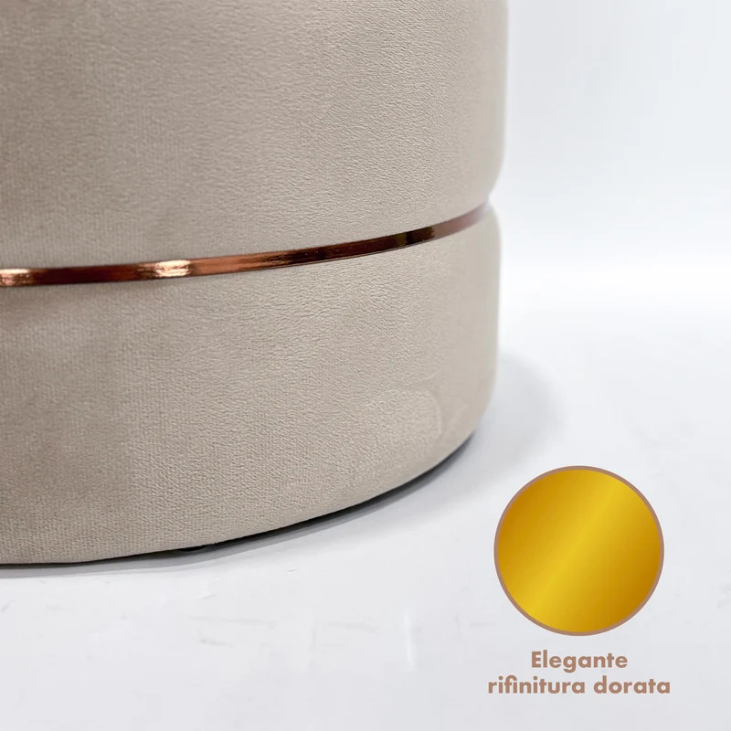 Coppia Pouf Poggiapiedi in Velluto 4 Colori Il Gruppone