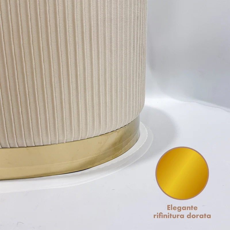 Set 3 Pouf Velluto Design Moderno Salvaspazio Il Gruppone
