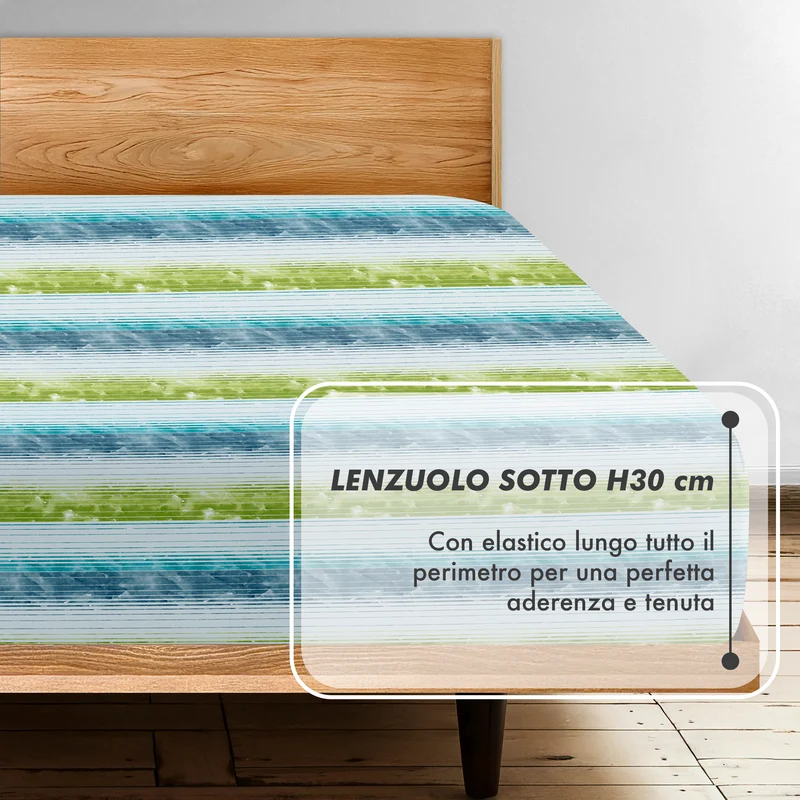 Completo Lenzuola Matrimoniale No Stiro in Morbida Microfibra e Made in Italy Il Gruppone