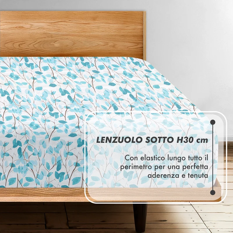 Completo Lenzuola Matrimoniale No Stiro in Morbida Microfibra e Made in Italy Il Gruppone
