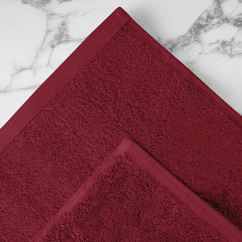 Set Asciugamani Bagno 4 Pezzi in Spugna di Cotone 500 g Certificati Oeko-Tex Bicolore Il Gruppone