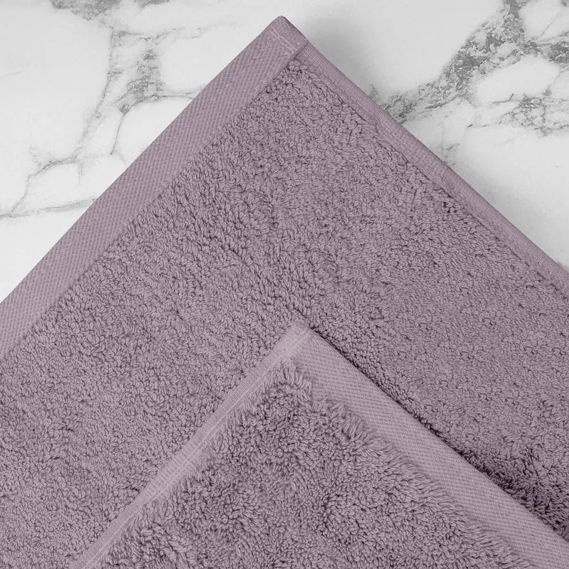 Set Asciugamani Bagno 4 Pezzi in Spugna di Cotone 500 g Certificati Oeko-Tex Bicolore Il Gruppone