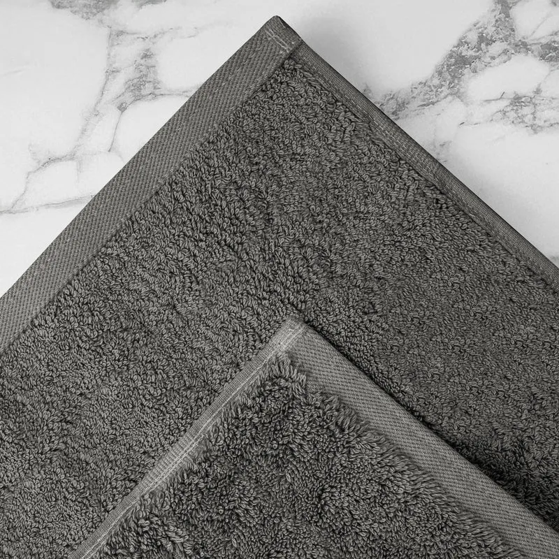 Set Asciugamani Bagno 4 Pezzi in Spugna di Cotone 500 g Certificati Oeko-Tex Bicolore Il Gruppone