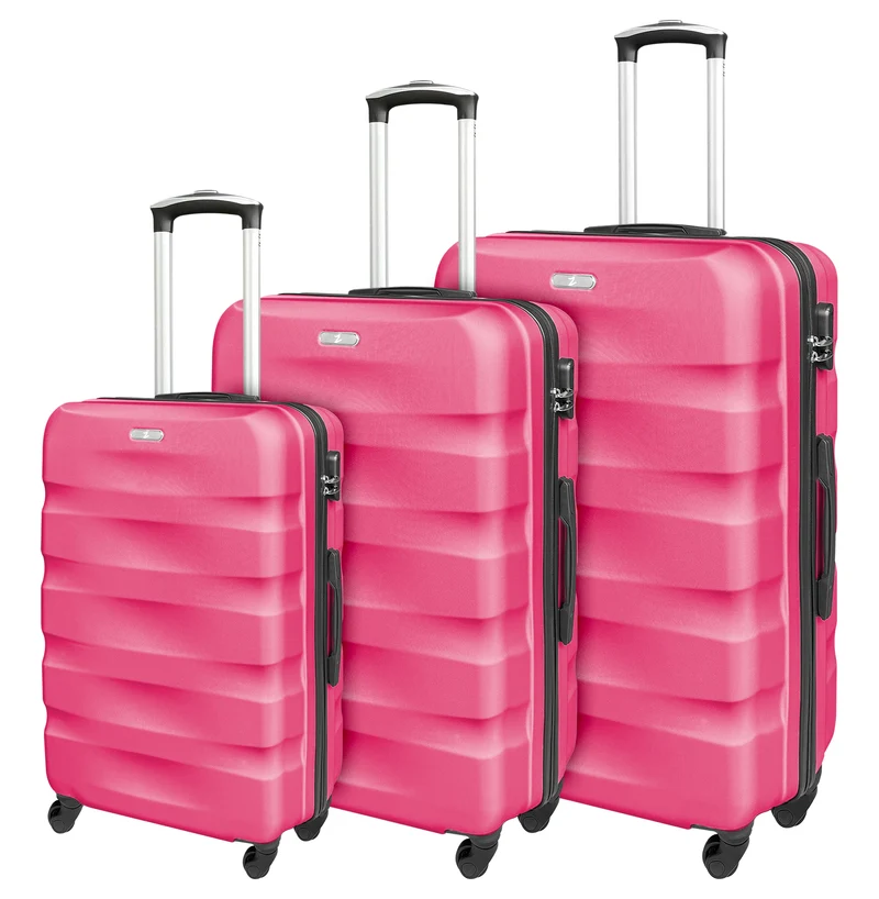 Set Di 3 Valigie Rigide ABS Valigia Da Viaggio Con Chiusura Lucchetto Il Gruppone
