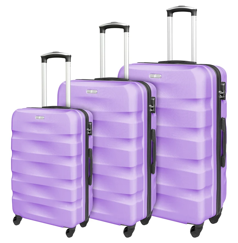 Set Di 3 Valigie Rigide ABS Valigia Da Viaggio Con Chiusura Lucchetto Il Gruppone