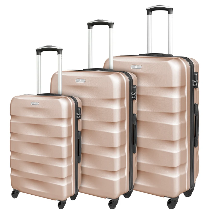 Set Di 3 Valigie Rigide ABS Valigia Da Viaggio Con Chiusura Lucchetto Il Gruppone