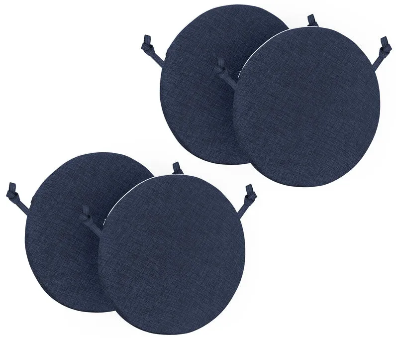Cuscini Rotondi per Sedie Ø40 cm Imbottiti e Sfoderabili con Lacci Made in Italy Il Gruppone