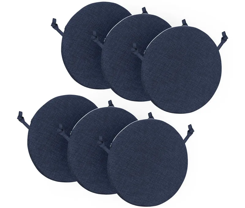 Cuscini Rotondi per Sedie Ø40 cm Imbottiti e Sfoderabili con Lacci Made in Italy Il Gruppone
