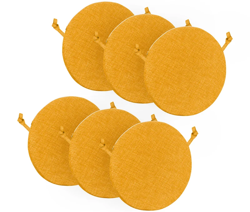 Cuscini Rotondi per Sedie Ø40 cm Imbottiti e Sfoderabili con Lacci Made in Italy Il Gruppone