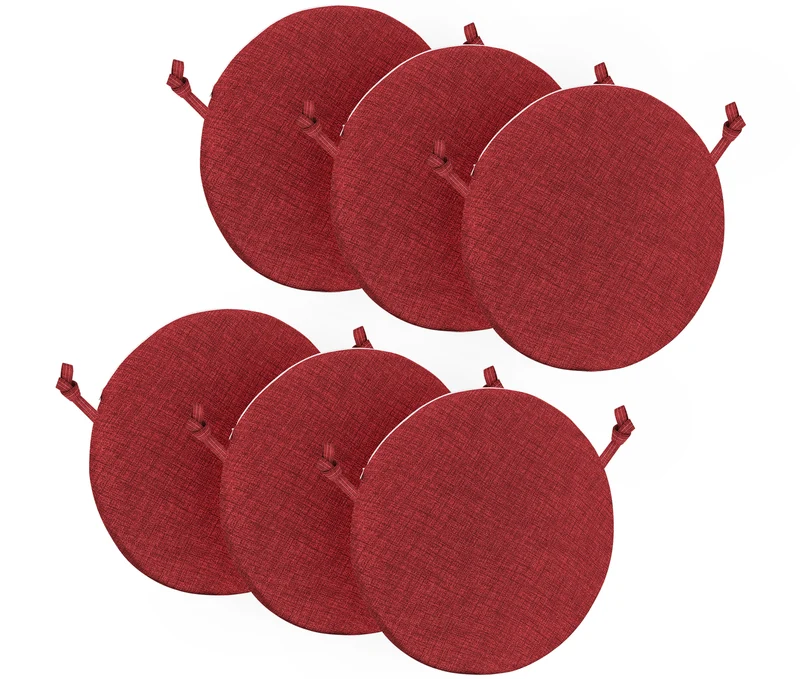 Cuscini Rotondi per Sedie Ø40 cm Imbottiti e Sfoderabili con Lacci Made in Italy Il Gruppone