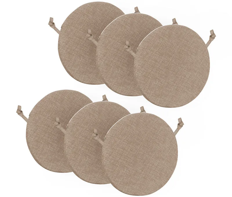 Cuscini Rotondi per Sedie Ø40 cm Imbottiti e Sfoderabili con Lacci Made in Italy Il Gruppone