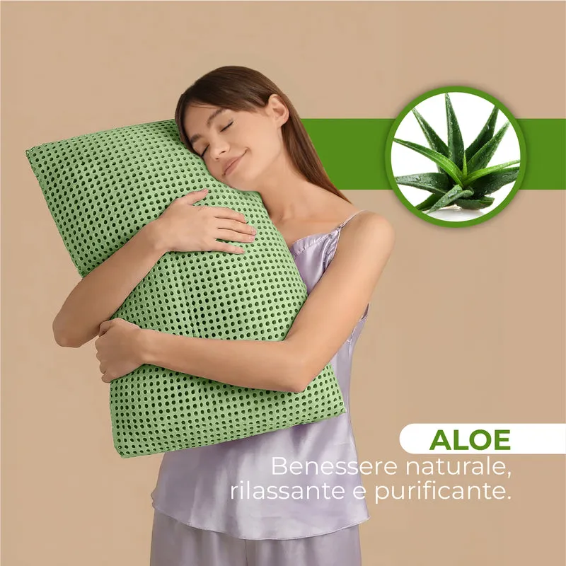 Guanciale in Memory Foam Microforato con Aromaterapia Sfoderabile Made in Italy Il Gruppone