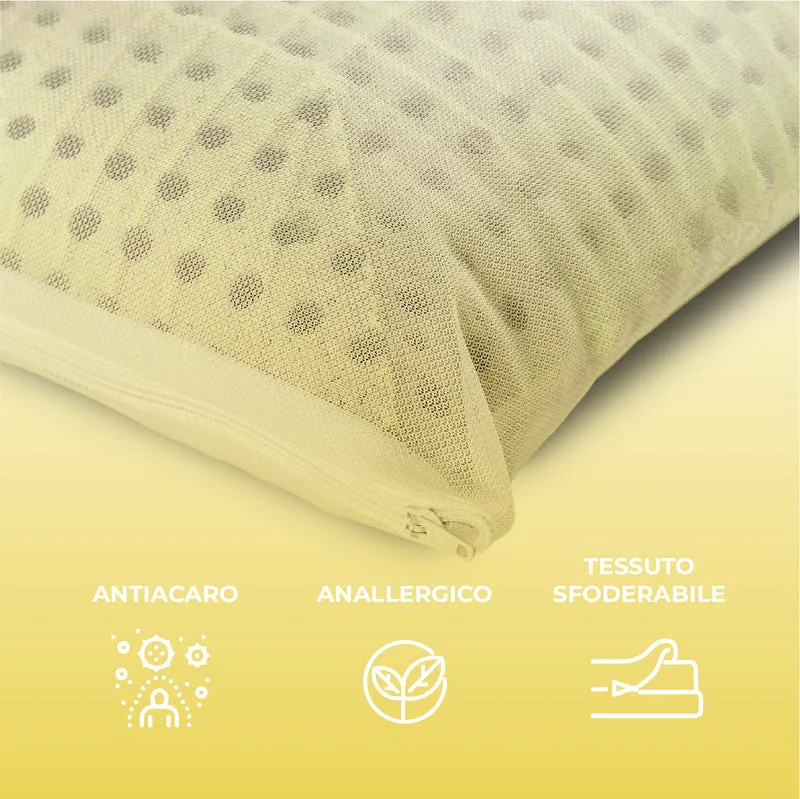 Guanciale in Memory Foam Microforato con Aromaterapia Sfoderabile Made in Italy Il Gruppone