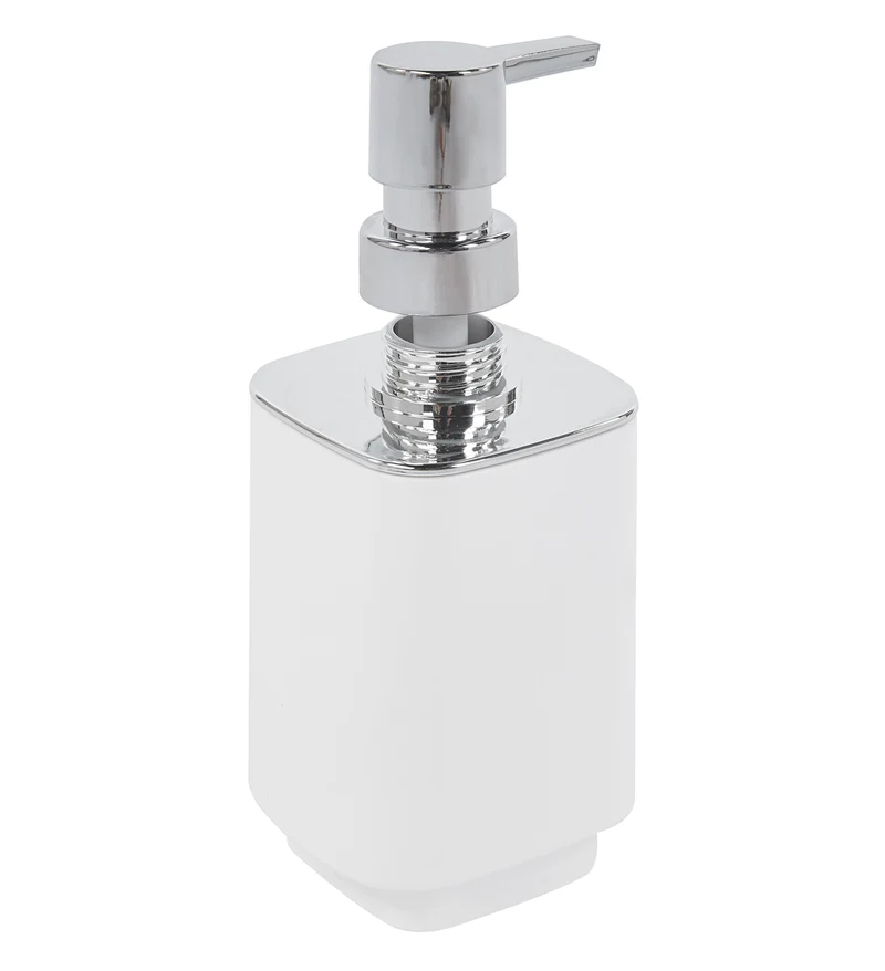 Set Accessori Bagno 6 Pezzi Design Moderno in Plastica con Finitura Lucida Il Gruppone