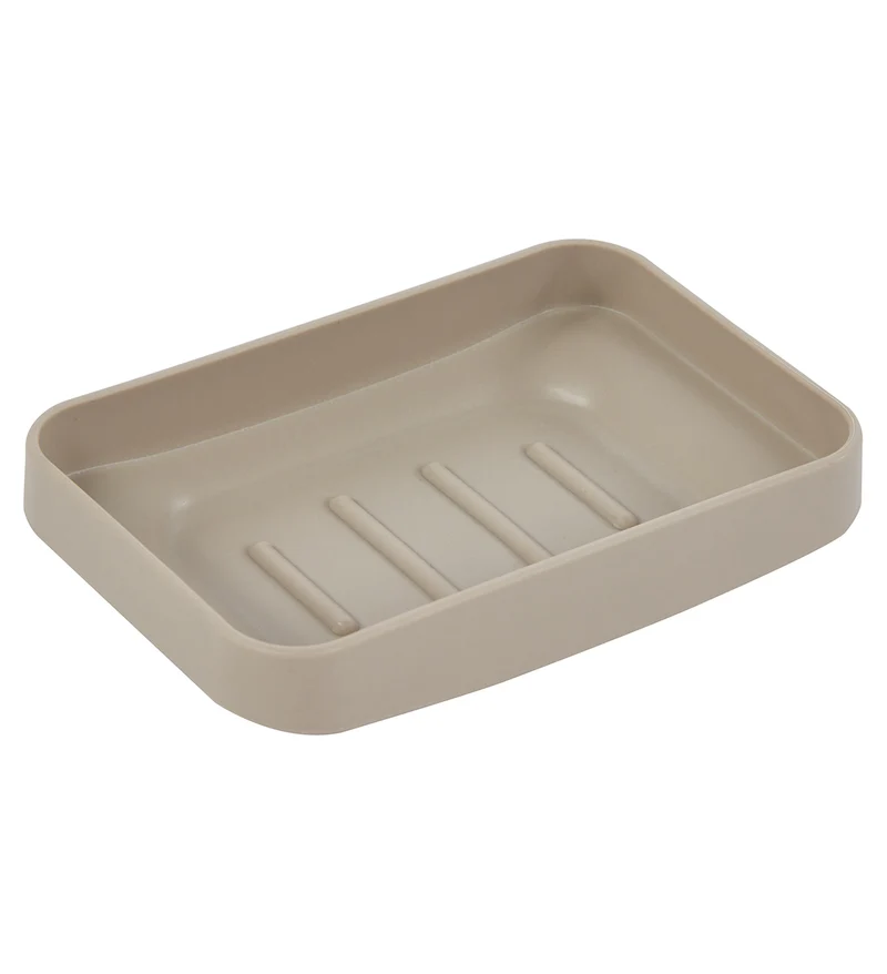Set Accessori Bagno 6 Pezzi Design Moderno in Plastica con Finitura Lucida Il Gruppone