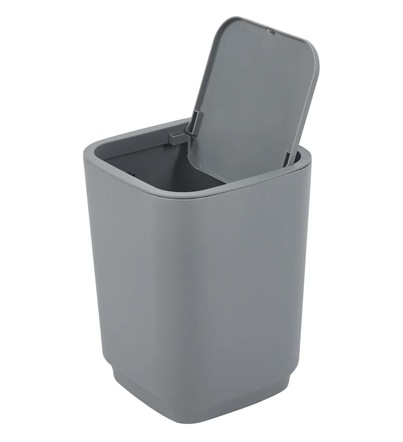 Set Accessori Bagno 6 Pezzi Design Moderno in Plastica con Finitura Lucida Il Gruppone