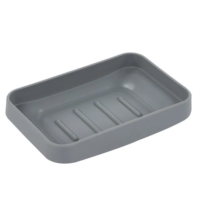 Set Accessori Bagno 6 Pezzi Design Moderno in Plastica con Finitura Lucida Il Gruppone