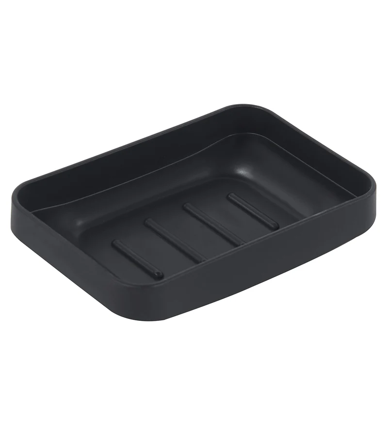 Set Accessori Bagno 6 Pezzi Design Moderno in Plastica con Finitura Lucida Il Gruppone