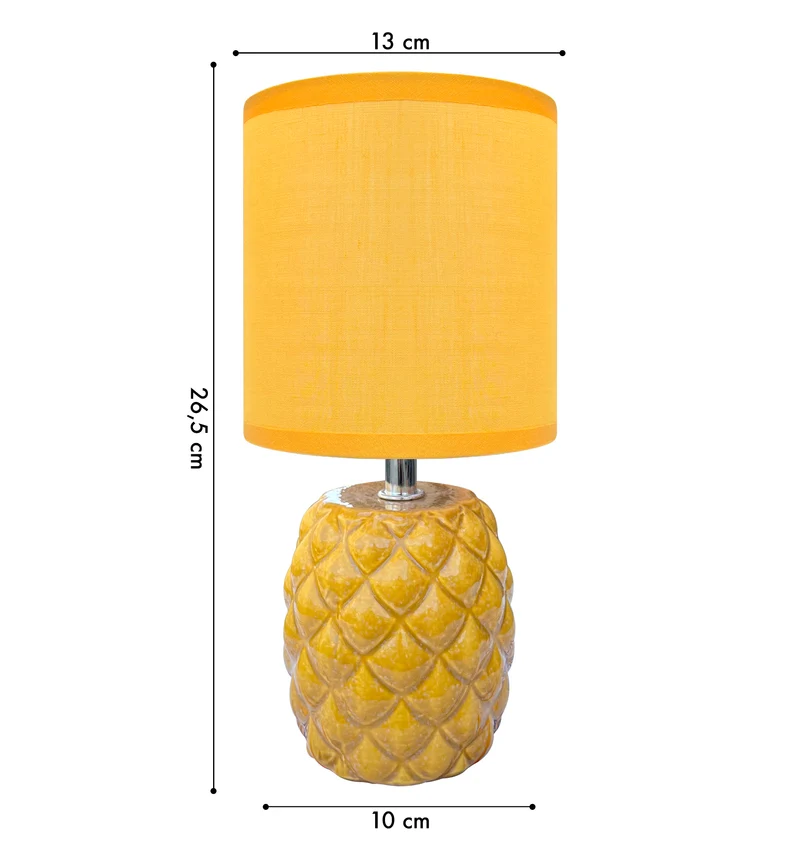 Lampada Moderna Da Comodino A Forma Di Ananas Certificata RoHS In Ceramica Il Gruppone