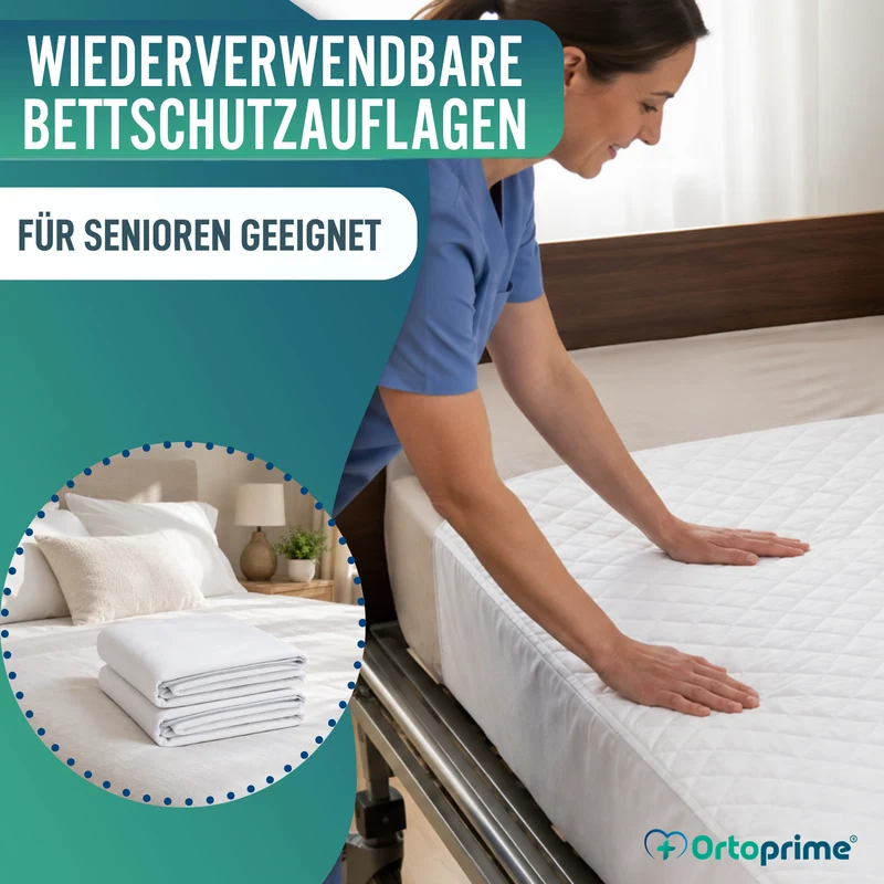PACK 2 Superabsorbierende Bettauflagen 135 cm 4,65 Liter/m2