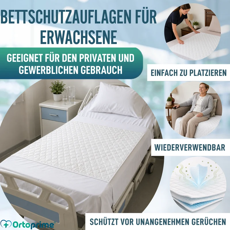 PACK 2 Superabsorbierende Bettauflagen 135 cm 4,65 Liter/m2