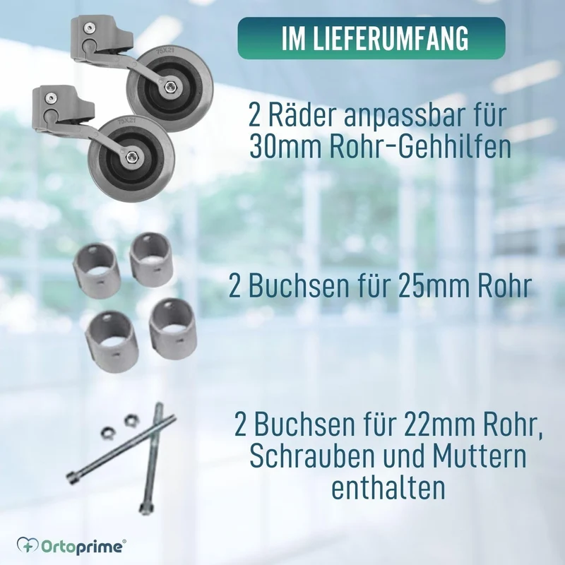 Set de Schwenkräder | Zwei Einheiten