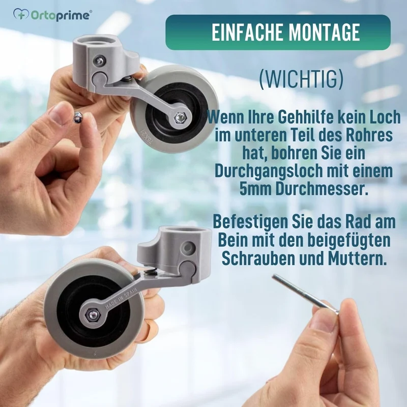 Set de Schwenkräder | Zwei Einheiten