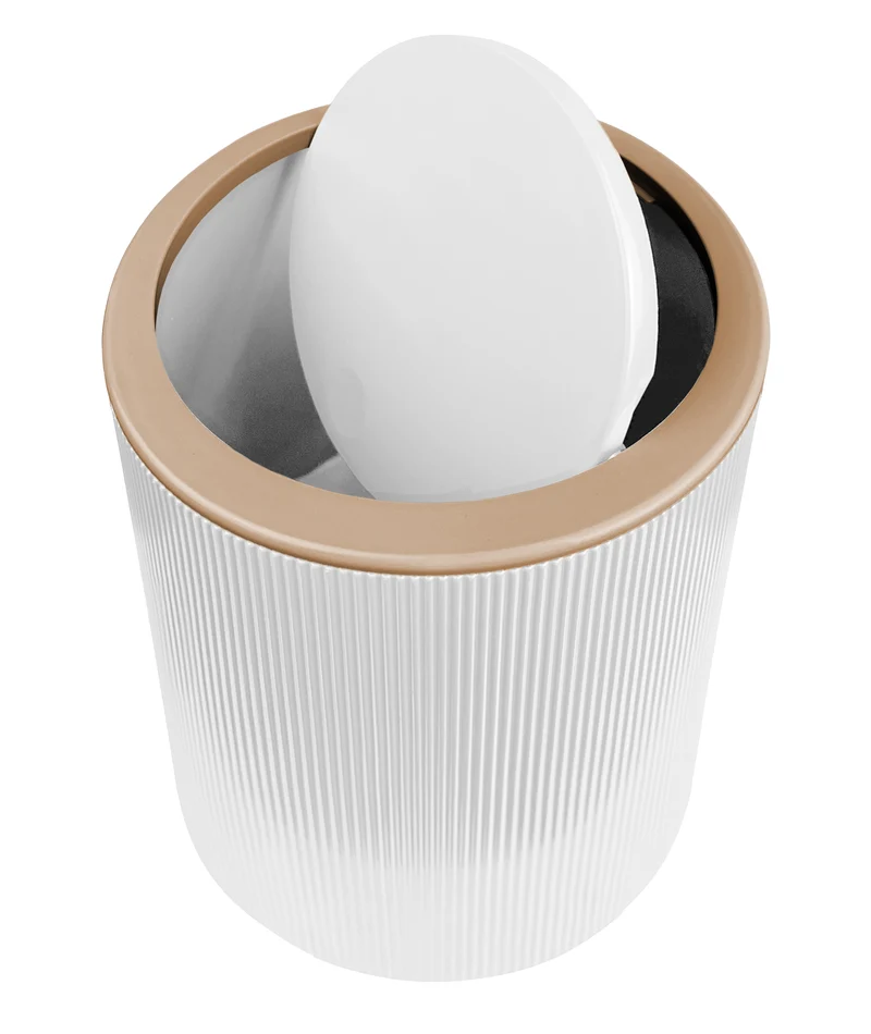 Set Accessori Bagno 5 Pezzi Design Moderno in Plastica Il Gruppone