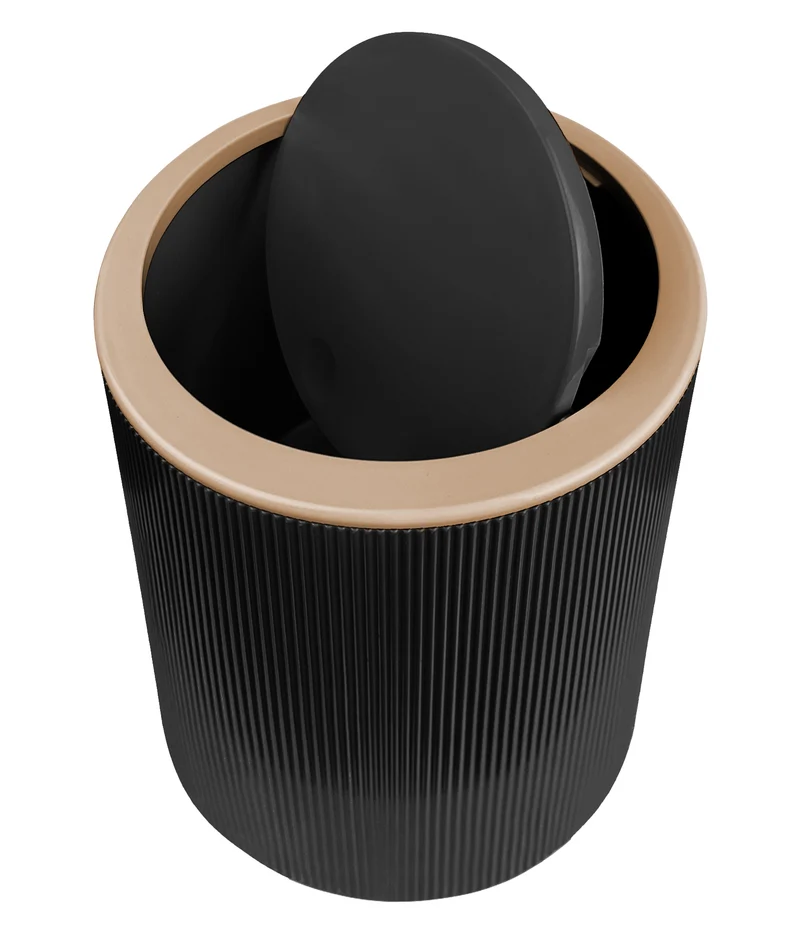 Set Accessori Bagno 5 Pezzi Design Moderno in Plastica Il Gruppone