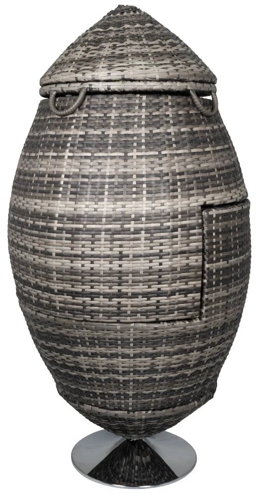 Lounge - Gartenmöbelset 9tlg - Sessel Hocker Tisch Tablett - Farbe dark-sand mit Schutzhülle wetterfest
