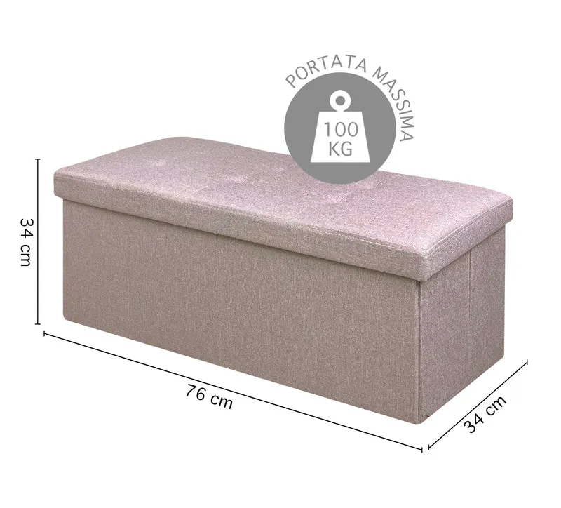 Pouf Contenitore Cassapanca Con Scarpiera Interna Il Gruppone