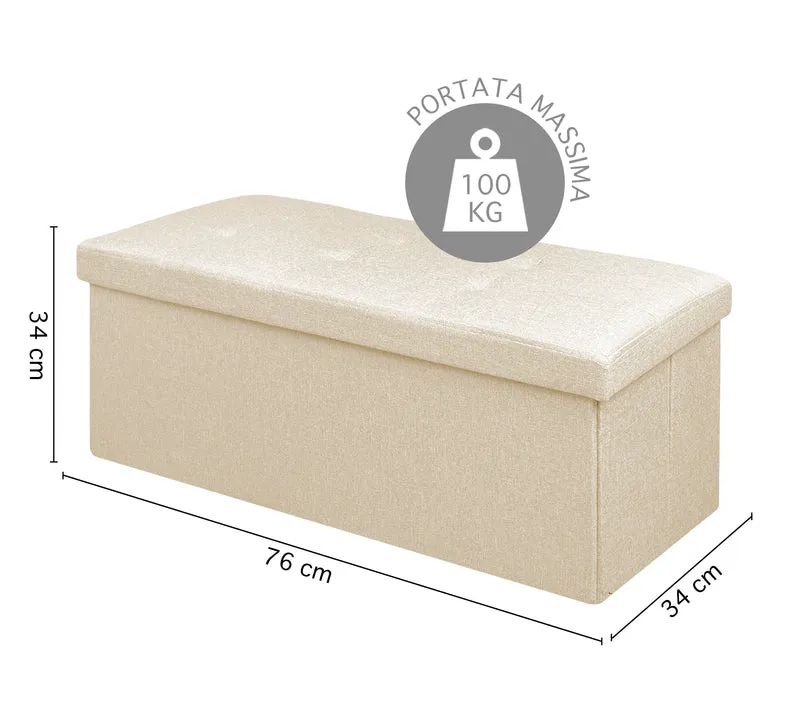 Pouf Contenitore Cassapanca Con Scarpiera Interna Il Gruppone