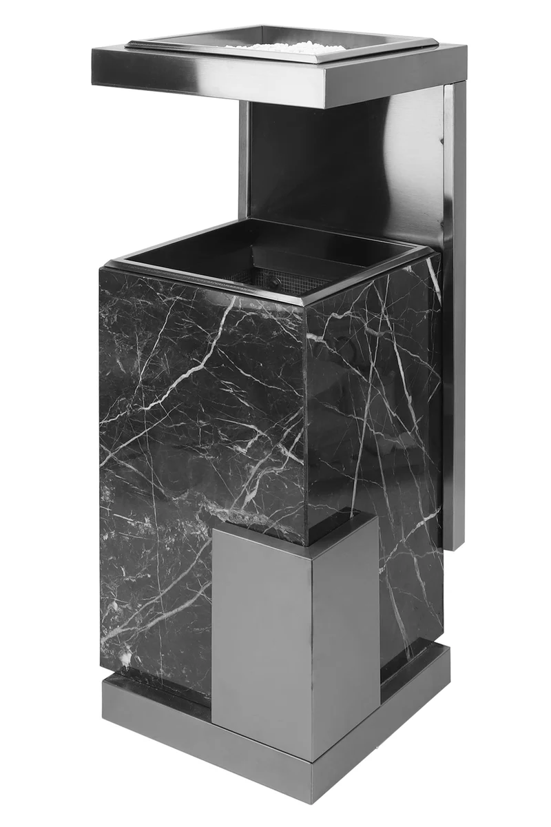 Posacenere 2 In 1 Da Terra Professionale Realizzati In Acciaio Marmo Il Gruppone