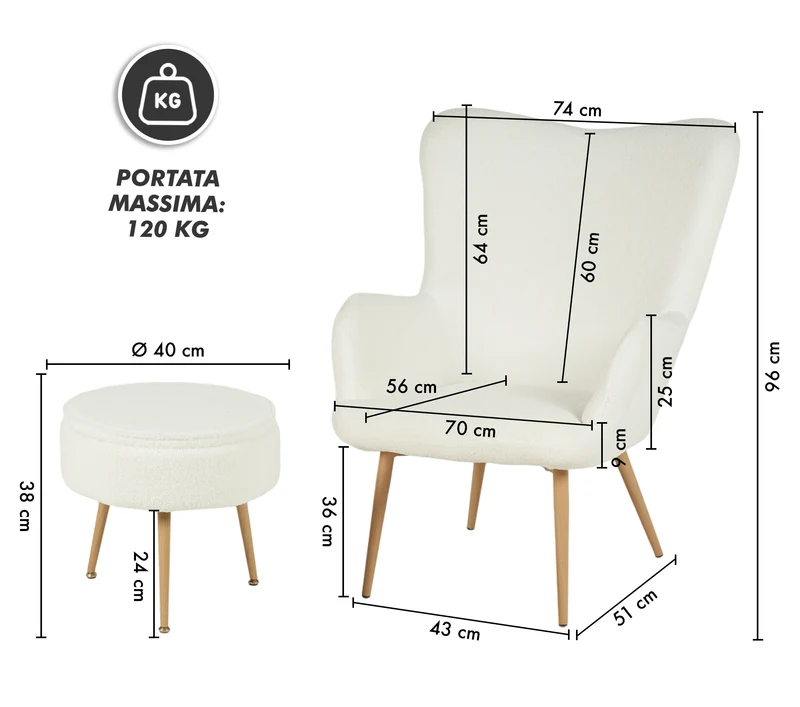 Poltrona Imbottita Ergonomica Effetto Teddy Morbida Il Gruppone