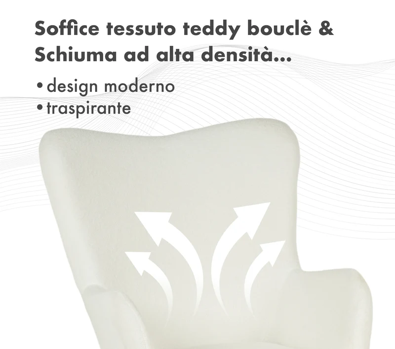 Poltrona Imbottita Ergonomica Effetto Teddy Morbida Il Gruppone