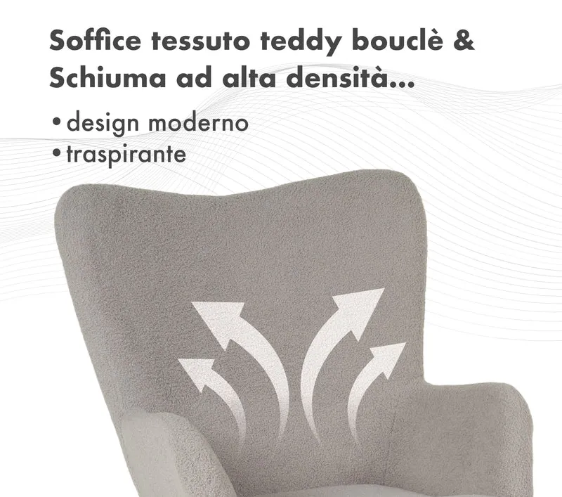 Poltrona Imbottita Ergonomica Effetto Teddy Morbida Il Gruppone