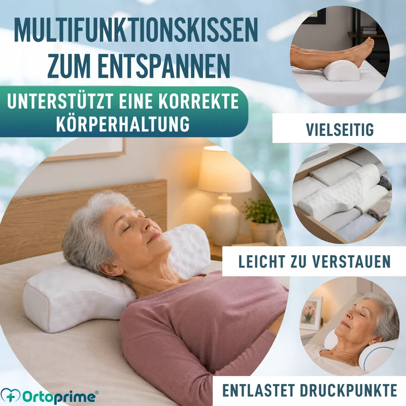 Vielseitiges ergonomisches Kissen | Nackenstützkissen, Knie und Füße