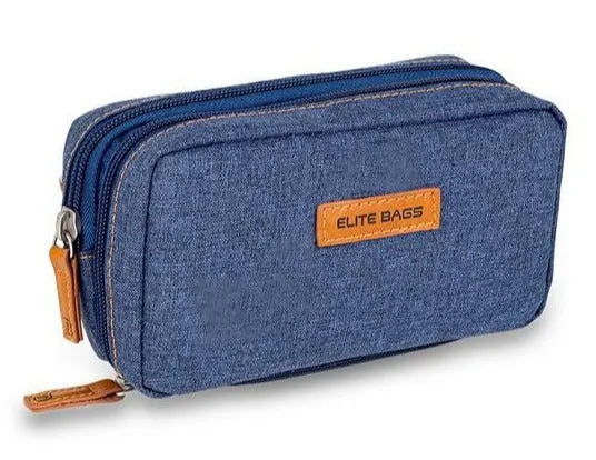 Großes Diabetes-Etui in Jeansblau | Bitone Blau